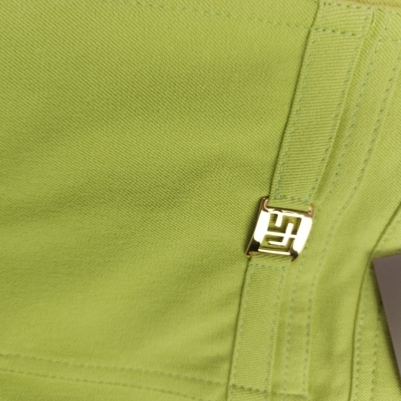 New St. John Green Classic 5 Pocket Marie Sport Slight Flare Women's Pan… - Picture 15 of 16